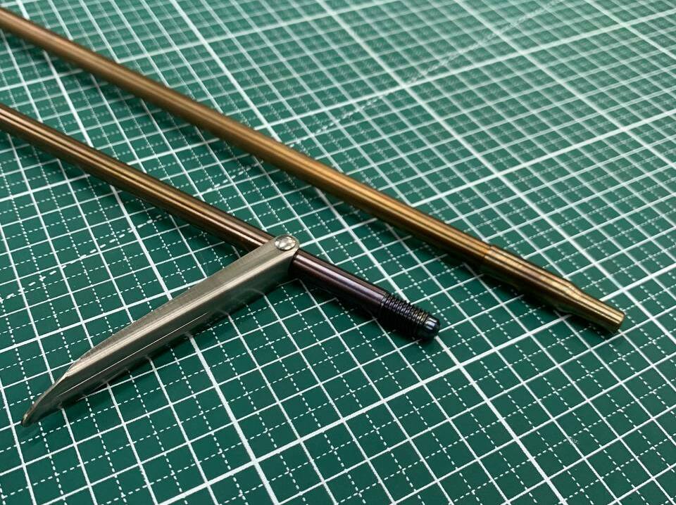 Гарпун цельный с резьбой под баек для ружей Пеленгас Варвар