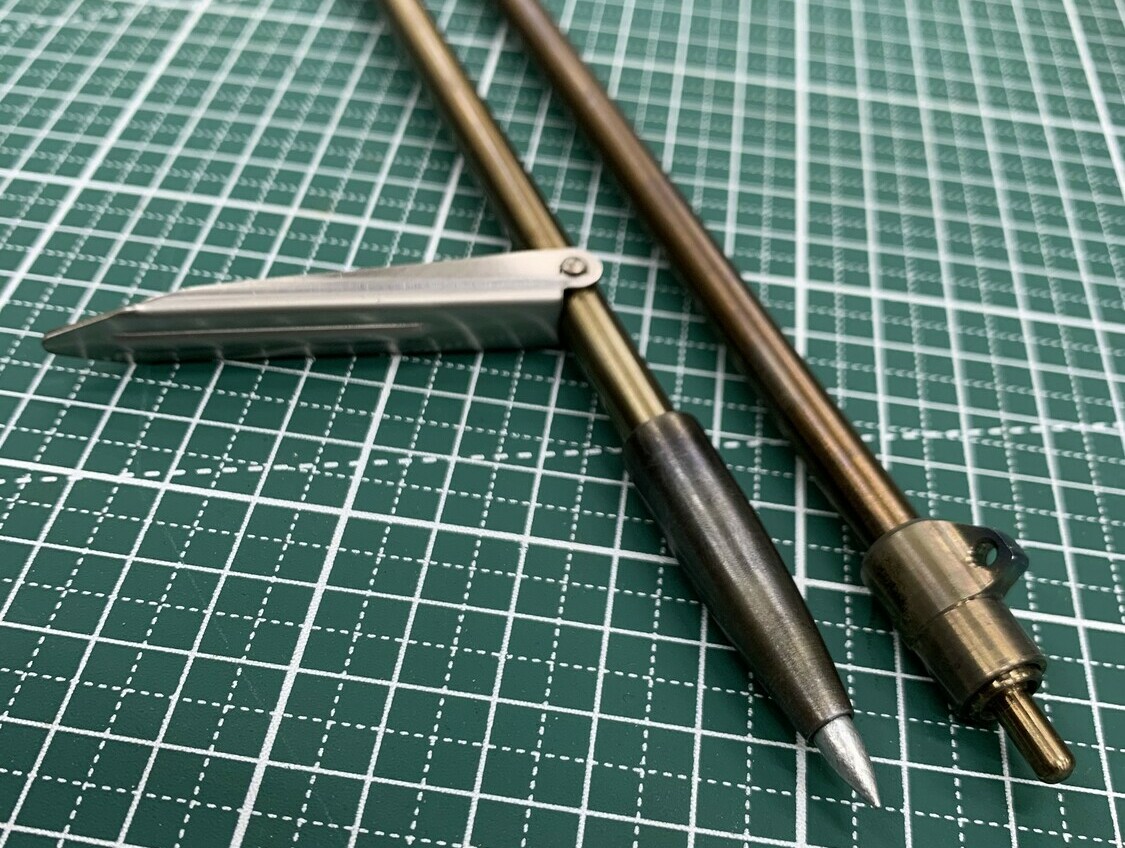 Гарпун цельный с резьбой под баек для ружей Пеленгас Зелинка